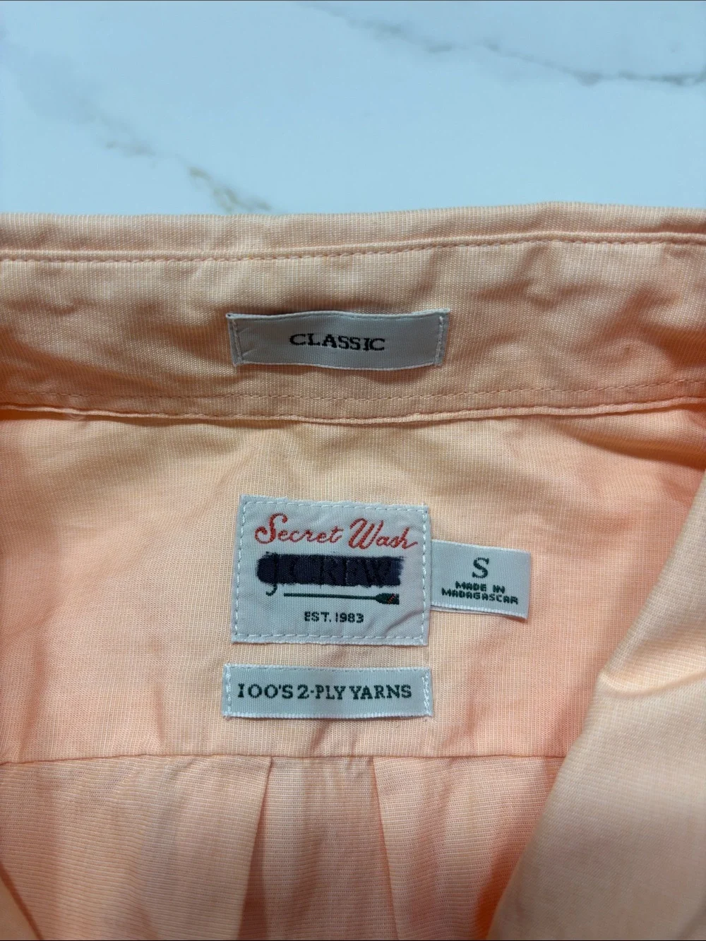 Classic  Peach Button-Down Shirt